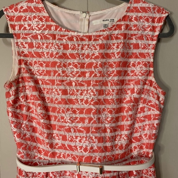 Studio One New York Women's Dress 6 Petite Career Formal Fit & Flare Spring - Picture 2 of 16